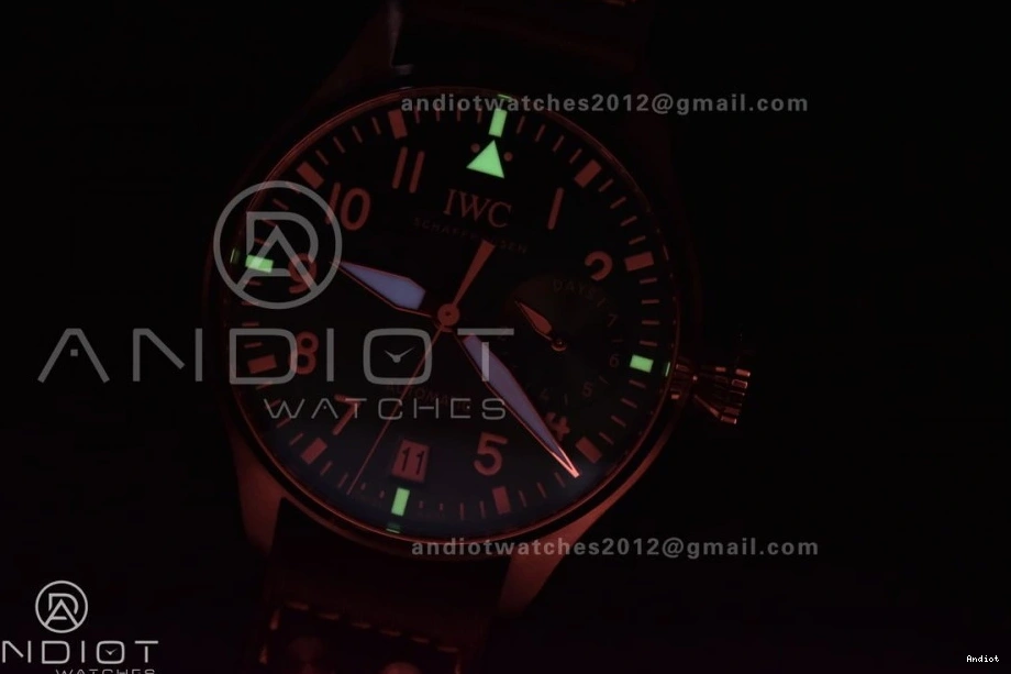 Strap Leather on Pilot Big ZF A51110 Brown Edition Best Real IW500901 0516